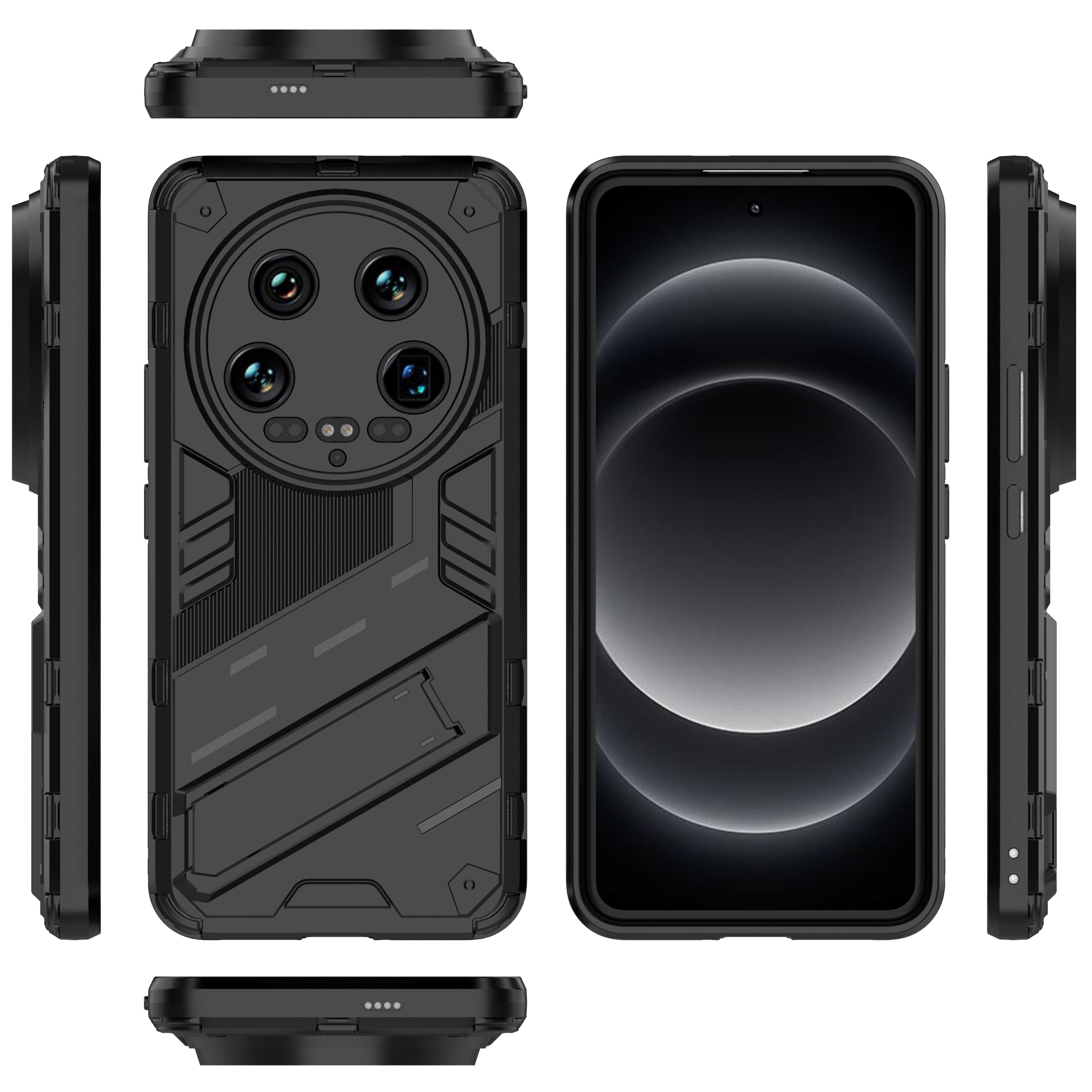 For Xiaomi 14 Ultra Case PC+TPU Dual-Layer Protective Phone Cover Built-in Kickstand For Xiaomi 14 Ultra Case PC+TPU Dual-Layer Protective Phone Cover Built-in Kickstand